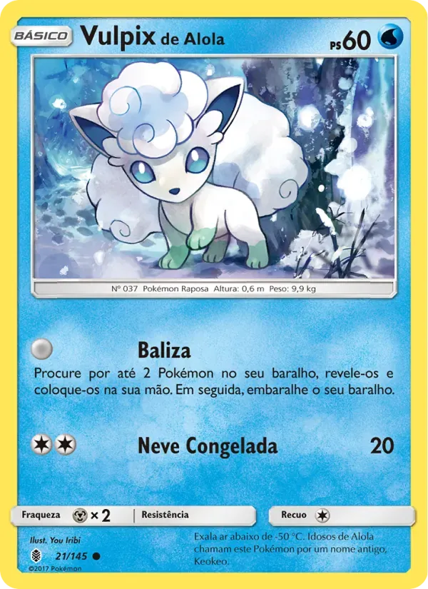 Vulpix de Alola 21/145 Guardiões Ascendentes