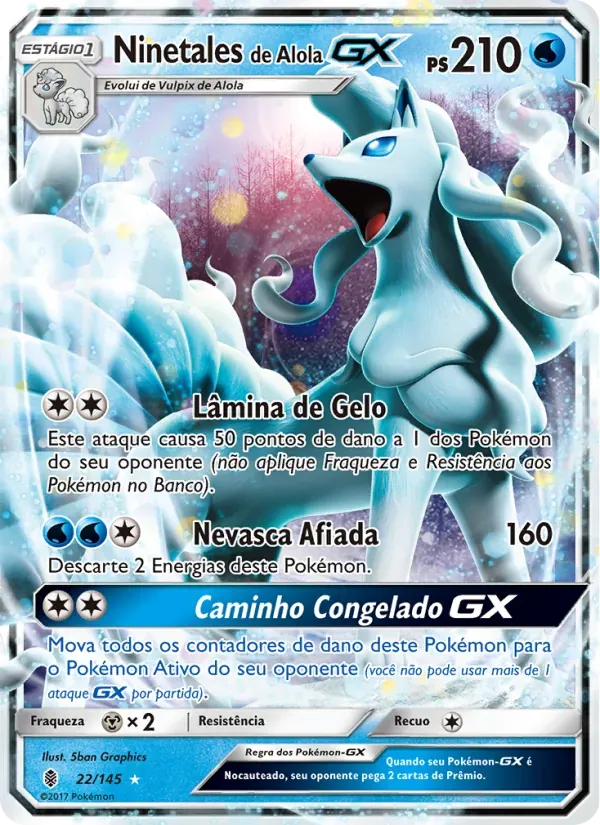 Ninetales de Alola GX 22/145 Guardiões Ascendentes