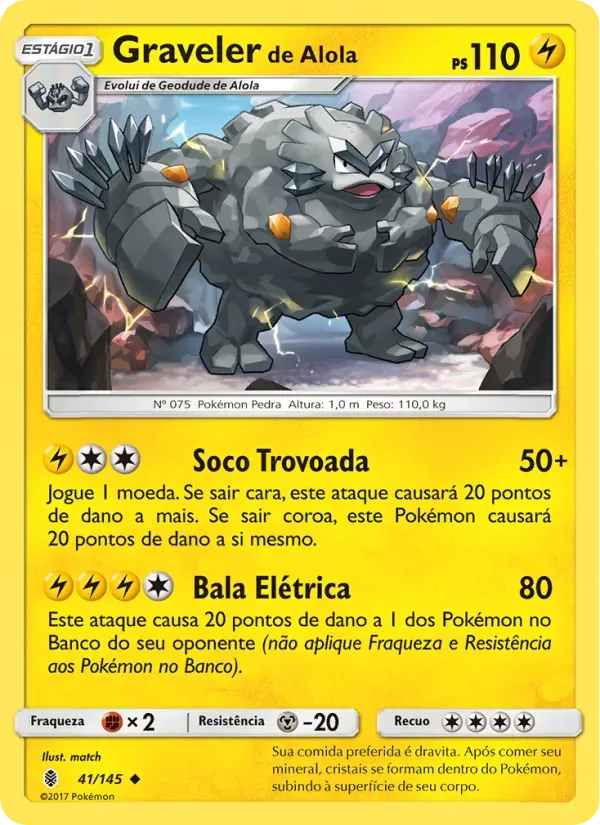 Graveler de Alola 41/145 Guardiões Ascendentes
