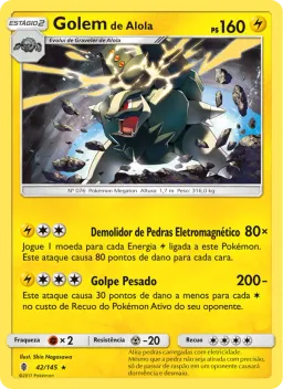 Golem de Alola 42 Guardiões Ascendentes