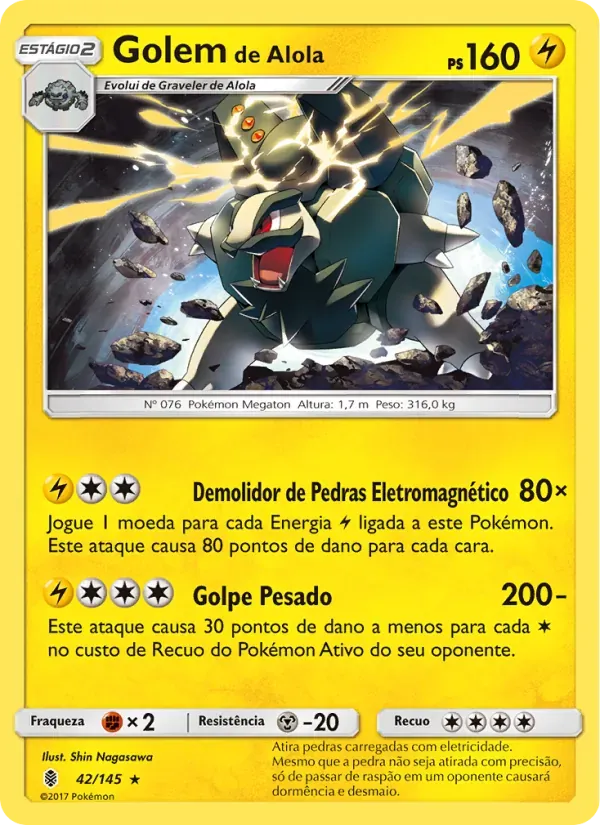 Golem de Alola 42/145 Guardiões Ascendentes