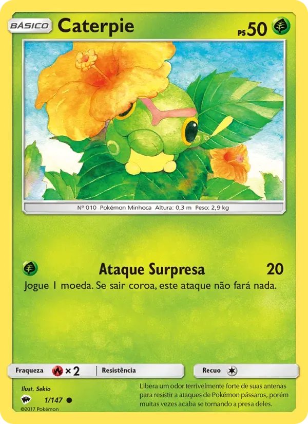 Caterpie 1/147 Sombras Ardentes