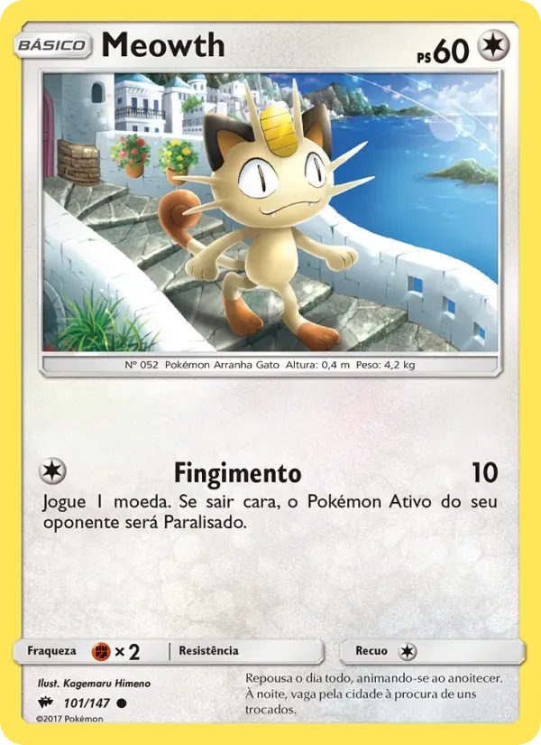Meowth 101/147 Sombras Ardentes