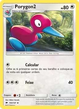 Porygon2 104 Sombras Ardentes