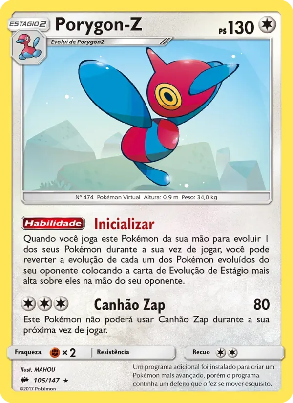 Porygon-Z 105/147 Sombras Ardentes