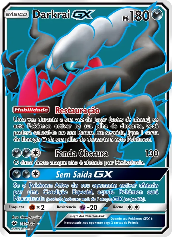 Darkrai GX 139/147 Sombras Ardentes