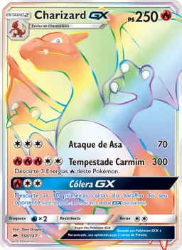 Charizard GX 150 Sombras Ardentes
