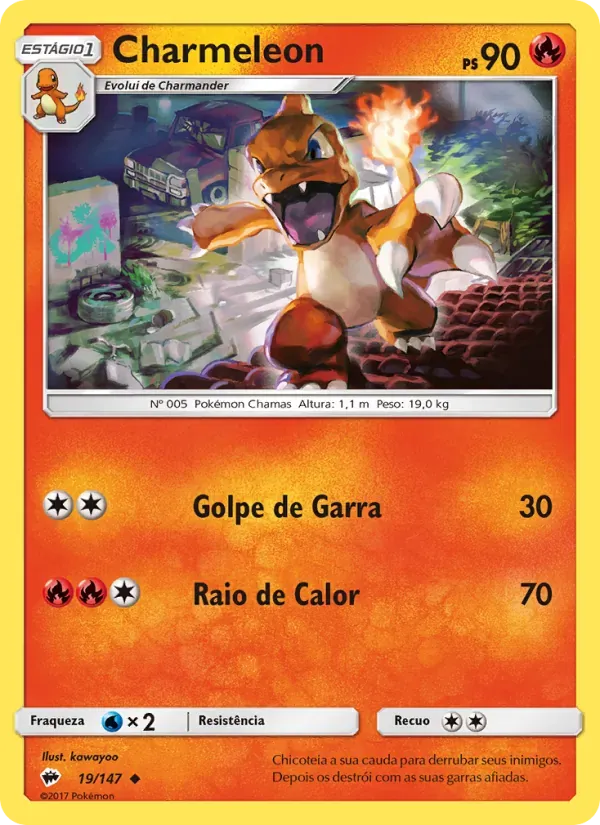 Charmeleon 19/147 Sombras Ardentes