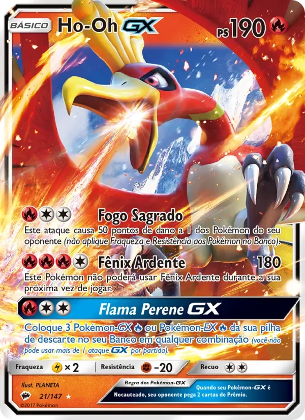Ho-Oh GX 21/147 Sombras Ardentes