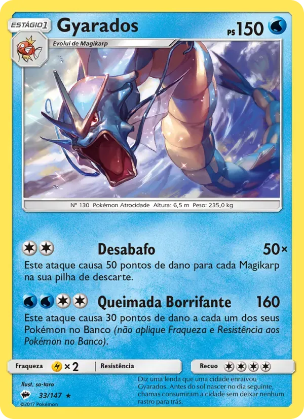 Gyarados 33/147 Sombras Ardentes