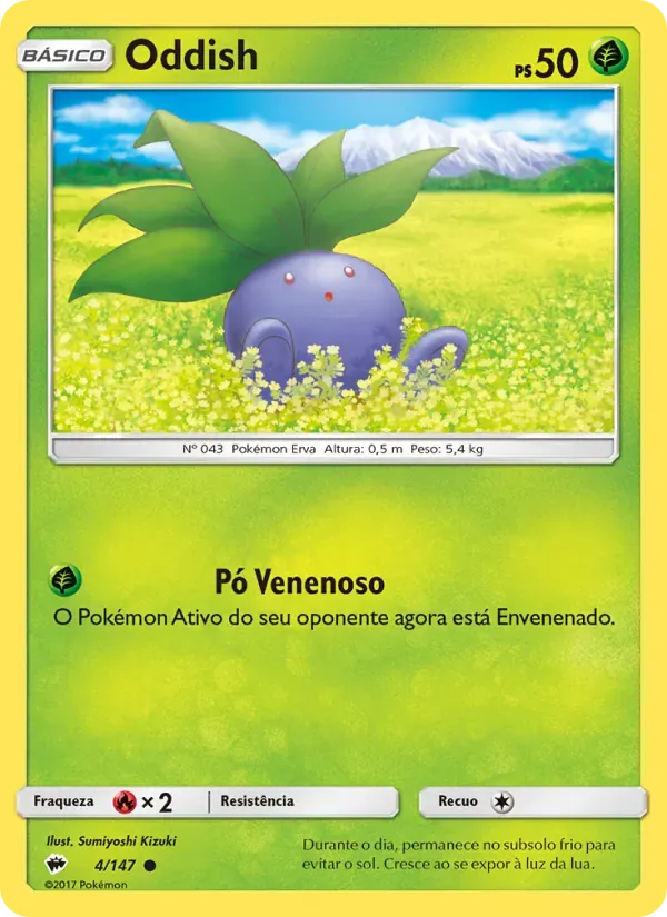 Oddish 4/147 Sombras Ardentes