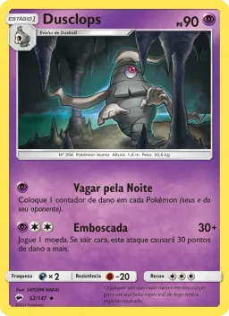 Dusclops 52 Sombras Ardentes