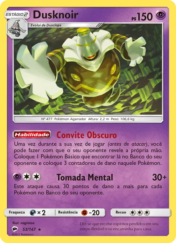 Dusknoir 53/147 Sombras Ardentes