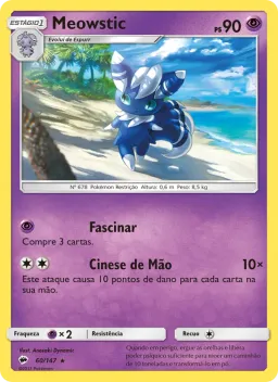 Meowstic 60 Sombras Ardentes