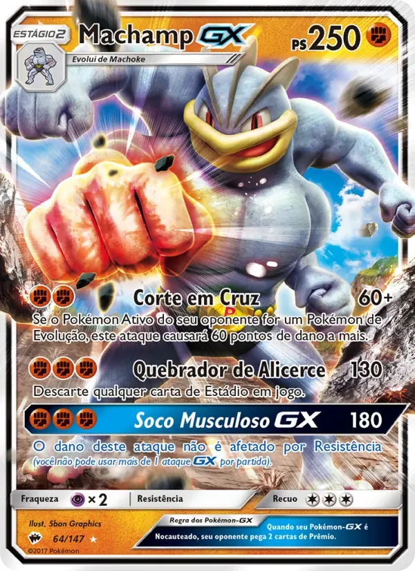 Machamp GX 64/147 Sombras Ardentes