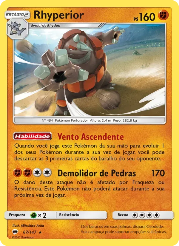 Rhyperior 67/147 Sombras Ardentes