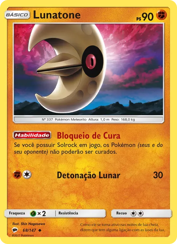 Lunatone 68/147 Sombras Ardentes