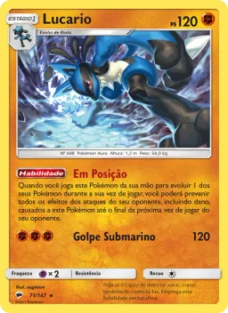 Lucario 71 Sombras Ardentes