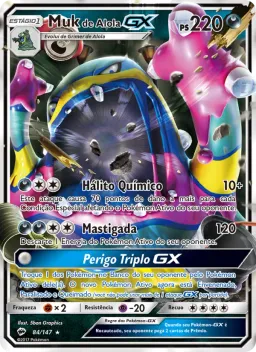 Muk de Alola GX 84 Sombras Ardentes