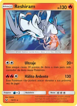 Reshiram 14 Lendas Luminescentes