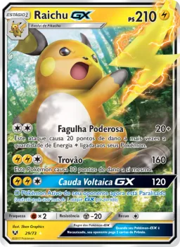 Raichu GX 29 Lendas Luminescentes