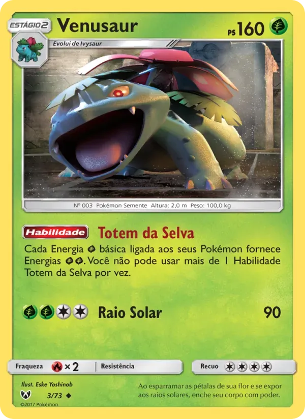 Venusaur 3/73 Lendas Luminescentes