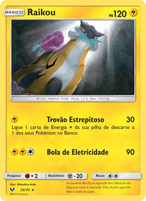Raikou 32/73 Lendas Luminescentes