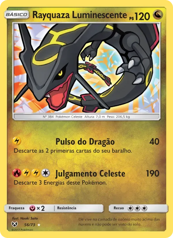 Rayquaza Luminescente 56/73 Lendas Luminescentes