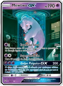 Mewtwo GX 78 Lendas Luminescentes