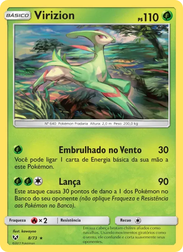 Virizion 8/73 Lendas Luminescentes