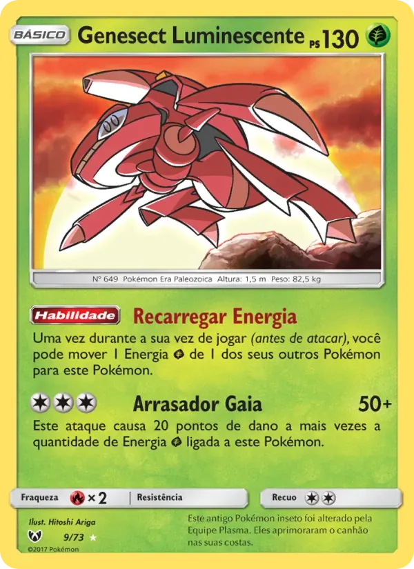 Genesect Luminescente 9/73 Lendas Luminescentes