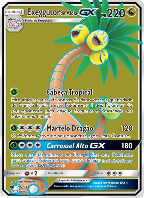 Exeggutor de Alola GX 107/111
