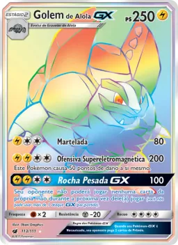 Golem de Alola GX 113 Invasão Carmim
