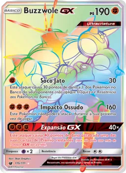 Buzzwole GX 115 Invasão Carmim