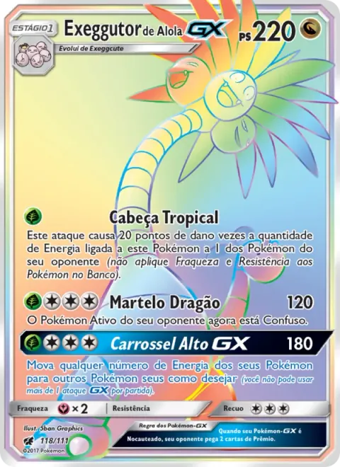 Exeggutor de Alola GX 118/111