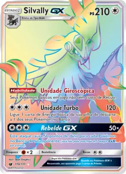Silvally GX 119 Invasão Carmim