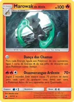 Marowak de Alola 12 Invasão Carmim
