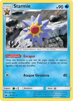 Starmie 16 Invasão Carmim