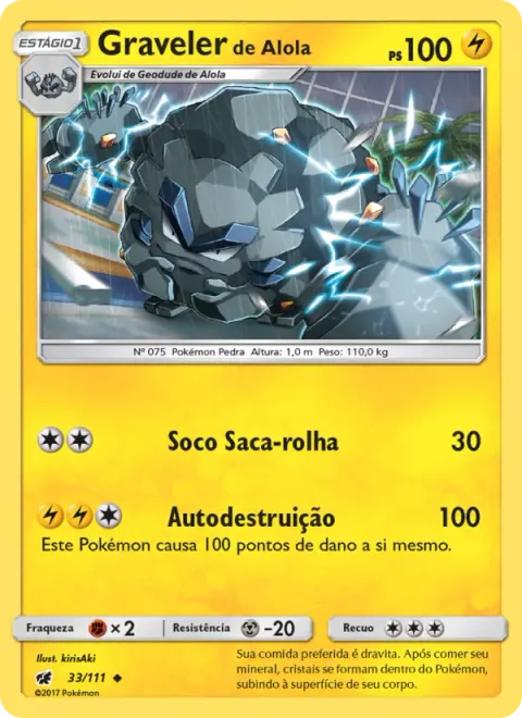 Graveler de Alola 33/111