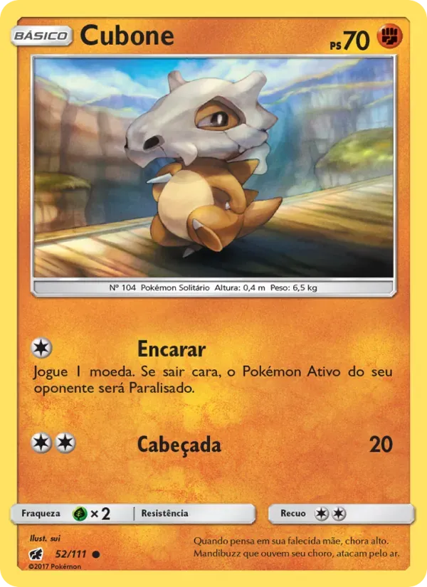 Cubone 52/111 Invasão Carmim