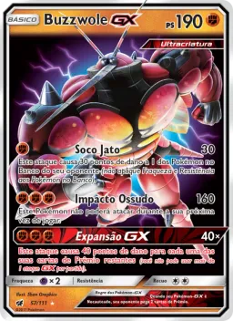 Buzzwole GX 57 Invasão Carmim