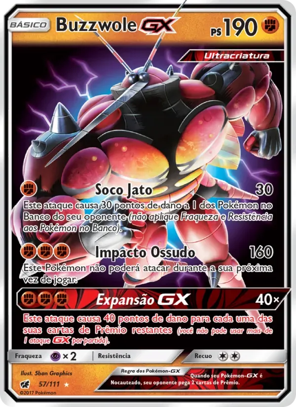 Buzzwole GX 57/111 Invasão Carmim
