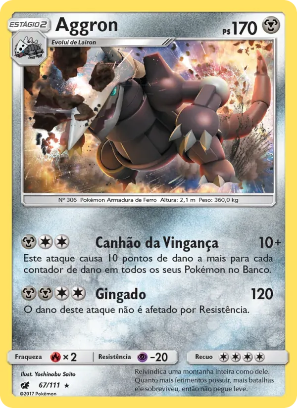 Aggron 67/111 Invasão Carmim