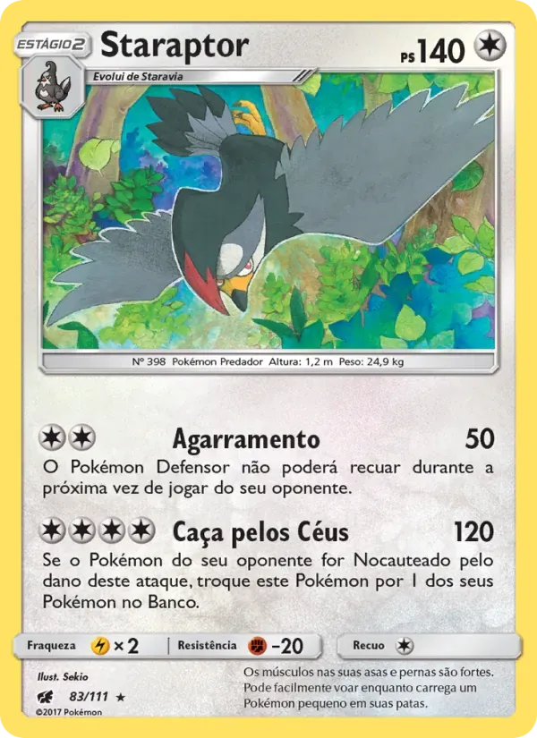 Staraptor 83/111 Invasão Carmim