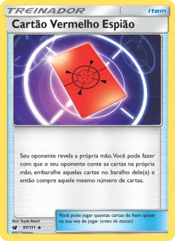 Cartão Vermelho Espião 97 Invasão Carmim