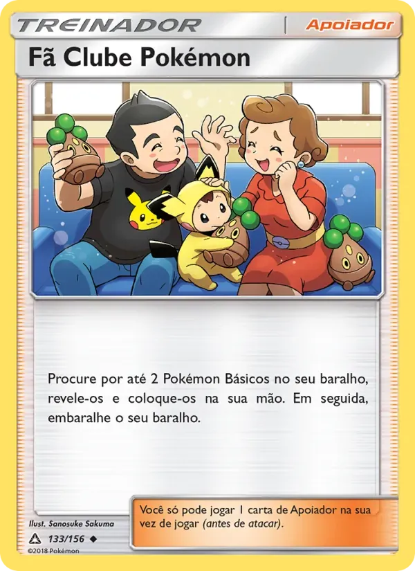 Fã Clube Pokémon 133/156 Ultra Prisma