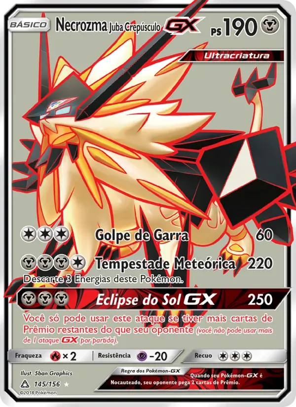 Necrozma Juba Crepúsculo GX 145/156 Ultra Prisma
