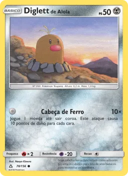 Diglett de Alola 78 Ultra Prisma