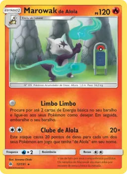 Marowak de Alola 12 Luz Proibida