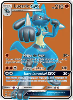 Lucario GX 122 Luz Proibida